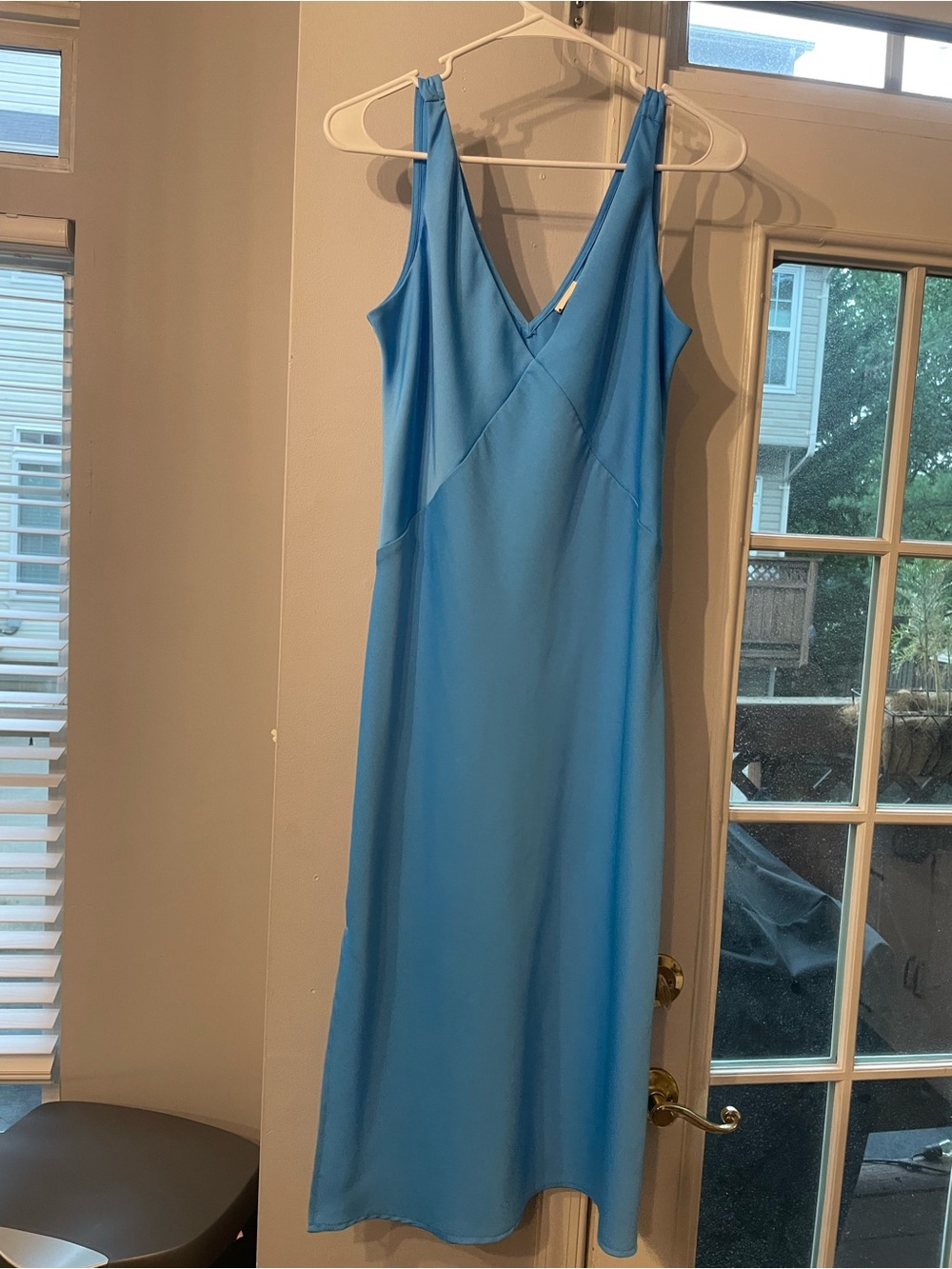 a new day Sky Blue Sleeveless Shell